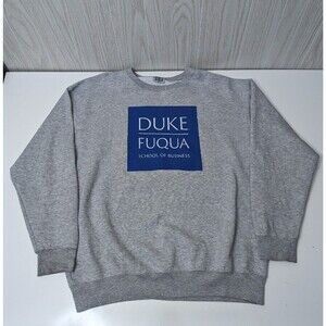 Vintage Duke Crewneck Sweatshirt TRT Classics Y2K XL Fuqua Business Blue Devils